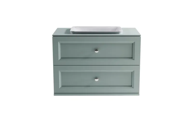 Тумба с раковиной Astra-Form Классик 4631177715846 100 см зелёный матовый