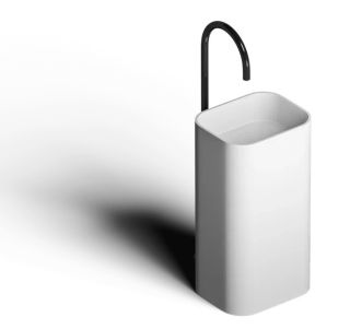 Раковина напольная by Deonria Klio 39x85см белый