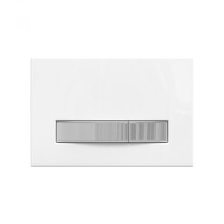 Кнопка BERGES для инсталляции ATOM Line, белая/хром глянец