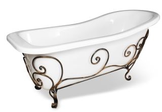 Кованая подставка для ванны Эстет Царская ФР-00000721 патина
