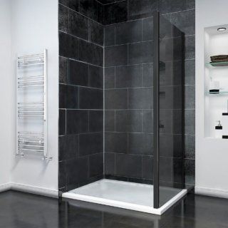 Боковая панель Veconi KP-14BT, 1000x1950, черный матовый, стекло тонированное