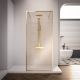 Душевая перегородка Veconi Korato KR-90GL, 1200x2000, брашированное золото, ламинированное золото