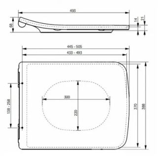 Крышка-сиденье TOTO SX TC512F/TC512G белый