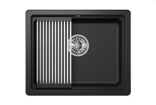Мойка кухонная Granula Kitchen Space 5501U, ЧЁРНЫЙ
