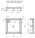 Душевой поддон Aquanet GL180 265568 80x80 см белый