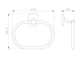 Вешалка для полотенец Wonzon & Woghand Porto WW-1003 хром