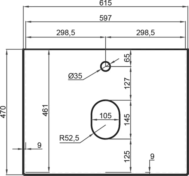 Столешница La Fenice Granite FNC-VS01-TER-60 60 см