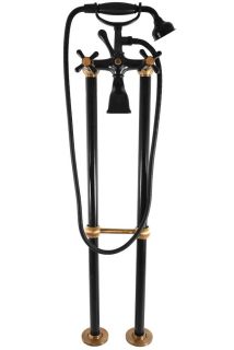 Смеситель для ванны Rav Slezak Morava Retro MK150.5/2CMATSM черный