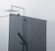 Душевая перегородка CEZARES LIBERTA-L-1-80-120-GR-Cr кронштейн 120см