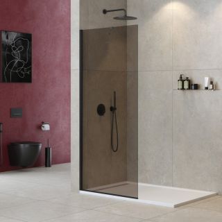 Душевая перегородка CEZARES LIBERTA-L-1-TB-80-BR-NERO