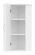 Подвесной шкаф Misty Лилия 34см угловой универсальный белый