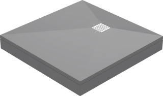 Поддон литьевой GOOD DOOR Essentia ГРАФИТ 100x100