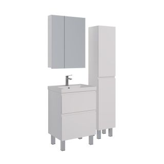 Шкаф-колонна Lemark VEON LM01V35P 35 см подвесной белый глянец