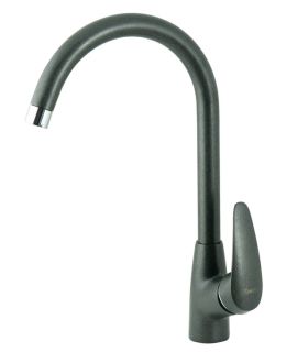 Смеситель для кухни Lemark Linara LM0405PAN с высоким поворотным изливом грей