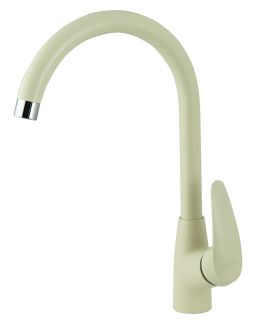 Смеситель для кухни Lemark Linara LM0405PSH с высоким поворотным изливом шампань