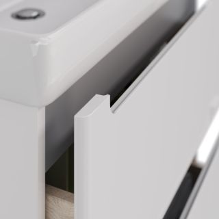 Тумба под раковину Lemark Buno LM04B70T 70 см белый глянец