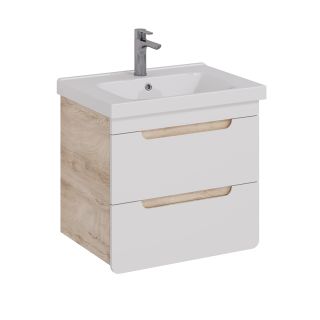 Тумба под раковину Lemark Olivia LM08OL65T 65 см белый глянец