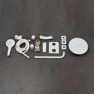 Душевой комплект Lemark Bronx LM3722MW белый