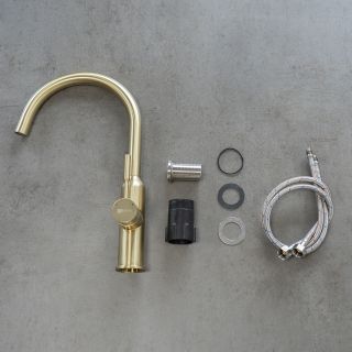 Смеситель для кухни Lemark Expert LM5079LGN золото