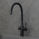 Смеситель для кухни Lemark Expert LM5083BL-Black с подключением к фильтру с питьевой водой чёрный