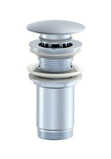 Донный клапан для раковины Wonzon & Woghand WW-88SS09-CR хром