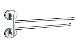 Поворотный полотенцедержатель РМС A1024 двойной хром