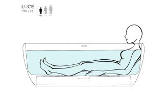 Ванна из искусственного камня Salini Luce S-Stone 100121M 170x85см белый матовый