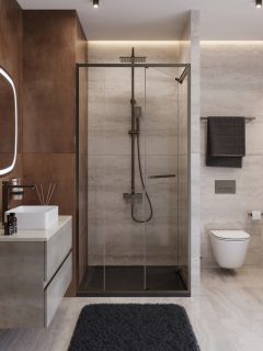 Душевая дверь CEZARES LUX-B-FS-11-100-C-GM