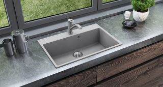 Кухонная мойка Ulgran Quartz Forte 760-08 космос