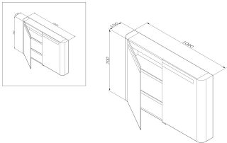 Зеркало-шкаф Am.Pm Sensation M30MCX1001TF 100 см табачный дуб