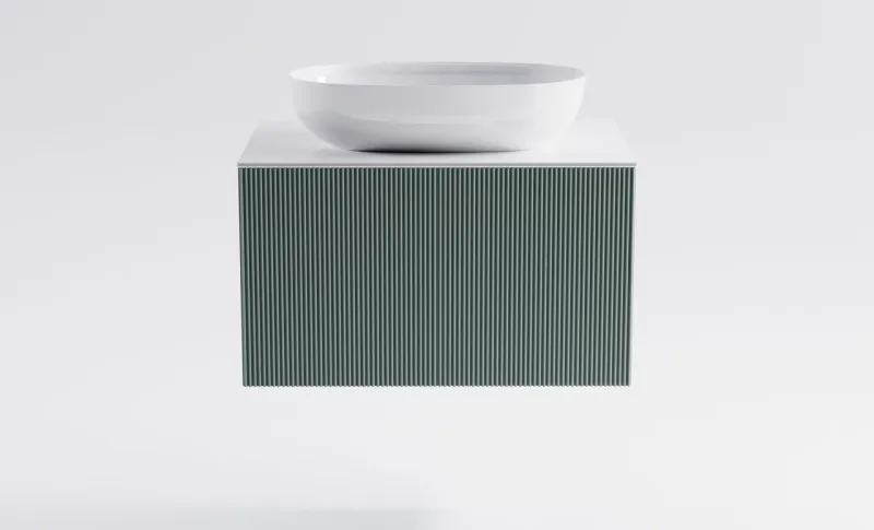 Тумба с раковиной Astra-Form М-40 4631177713552 80 см зелёный матовый