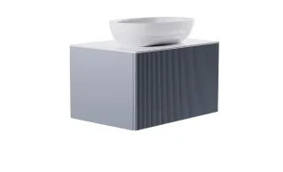 Тумба с раковиной Astra-Form М-40 4631177713569 80 см голубой матовый