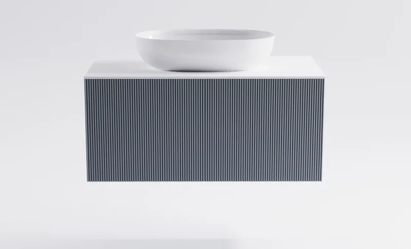 Тумба с раковиной Astra-Form М-40 4631177713286 100 см голубой матовый