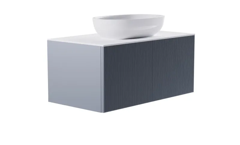 Тумба с раковиной Astra-Form М-40 4631177713286 100 см голубой матовый