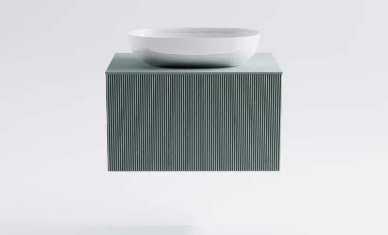 Тумба с раковиной Astra-Form М-40 4631177714771 80 см зелёный матовый