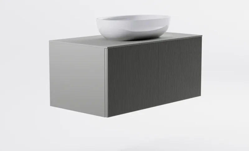 Тумба с раковиной Astra-Form М-40 4631177714825 90 см серый матовый