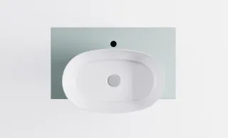 Тумба с раковиной Astra-Form М-40 Slim 4631177715969 80 см зелёный матовый