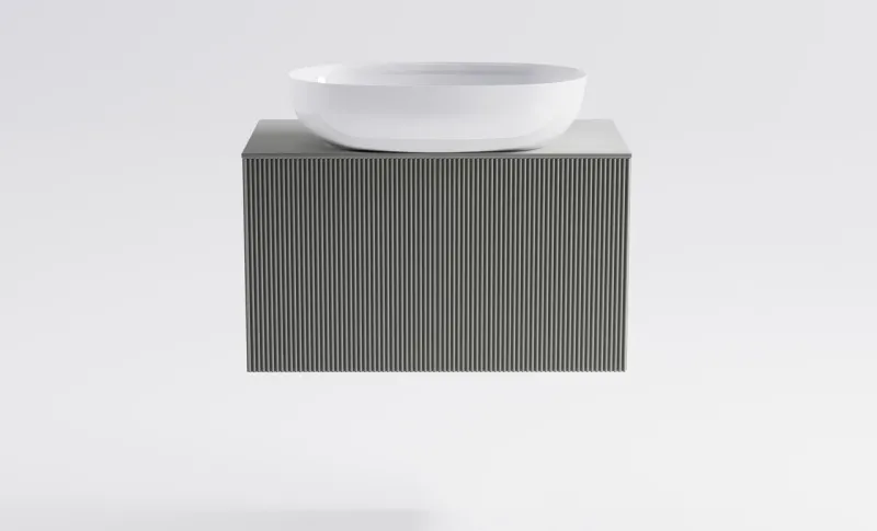 Тумба с раковиной Astra-Form М-40 Slim 4631177715921 70 см серый матовый