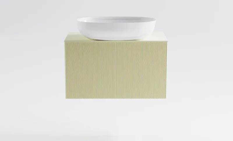 Тумба с раковиной Astra-Form М-40 Slim 4631177715990 80 см бежевый матовый