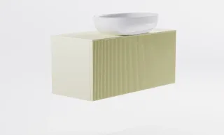 Тумба с раковиной Astra-Form М-40 Slim 4631177716058 90 см бежевый матовый