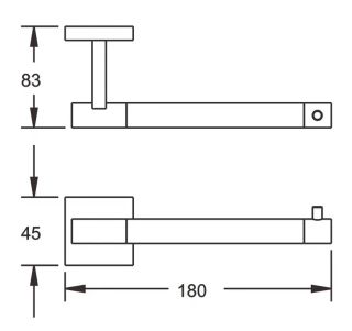 Держатель для туалетной бумаги Rose RG3005H золото/чёрный