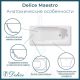 Ванна чугунная Delice Maestro  DLR230646-AS 200х85 с антискользящим покрытием