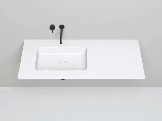 Встраиваемая раковина Salini Marea 09 S-Stone 1802209M 55см белый матовый