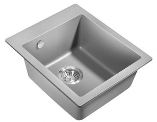 Мойка для кухни Milacio Murcia 42 Cuarzo MC.77043 серый металлик