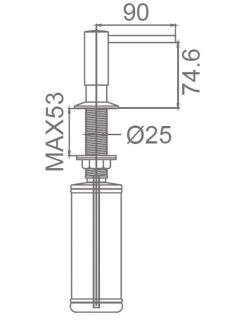 Дозатор для кухонной мойки Milacio MC.931.SN сатин