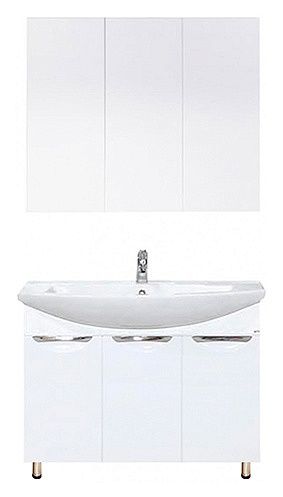 Напольная тумба под раковину Misty Лаванда 80см белый