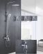 Душевая стойка Rose R1336 белый/хром