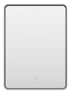 Зеркало с подсветкой Brevita Mercury MER-Rett6-060/80-platinum 60см платина