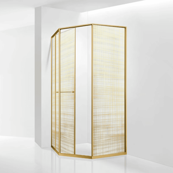 Душевой уголок RGW SV-82Gb "L" 33328200-266L 100x100 см брашированное золото