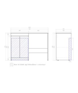 Тумба под раковину напольная Vigo Urban tn.URB.60.2D 60 см белый